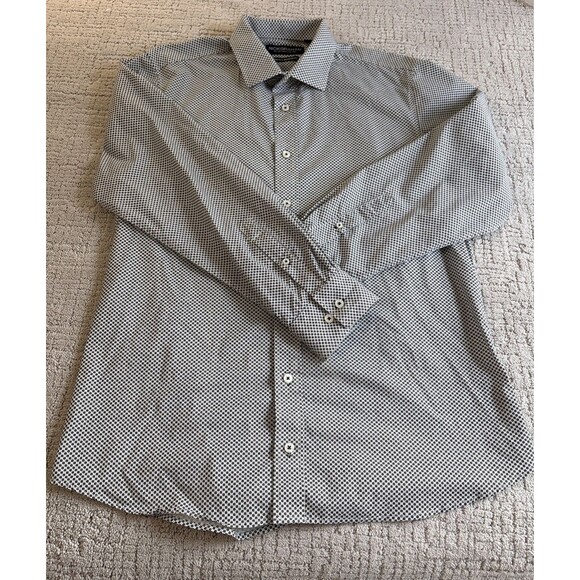 Nick Graham Modern Stretch Fit shirt men's Large 16”-16.5” Abstract Pattern - Picture 1 of 11